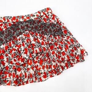 IRO Secrets Red Leopard Mini Skirt